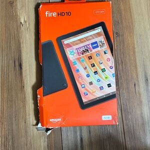 Amazon Fire HD 10 Black Tablet with Vibrant Display- OPEN BOX NEVER USED